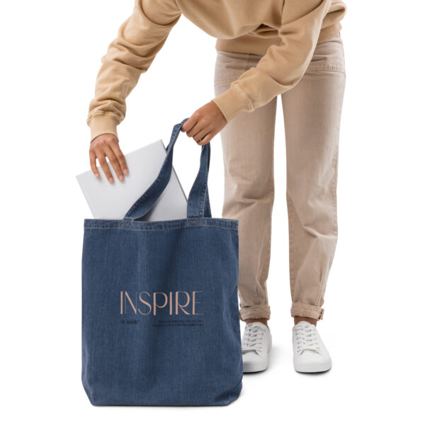 INSPIRE: Organic denim tote bag