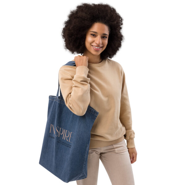 INSPIRE: Organic denim tote bag - Image 2